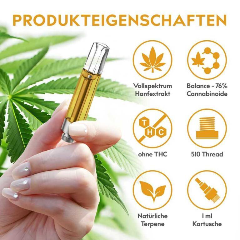 eos BALANCE CBD Kartusche 76% CBD