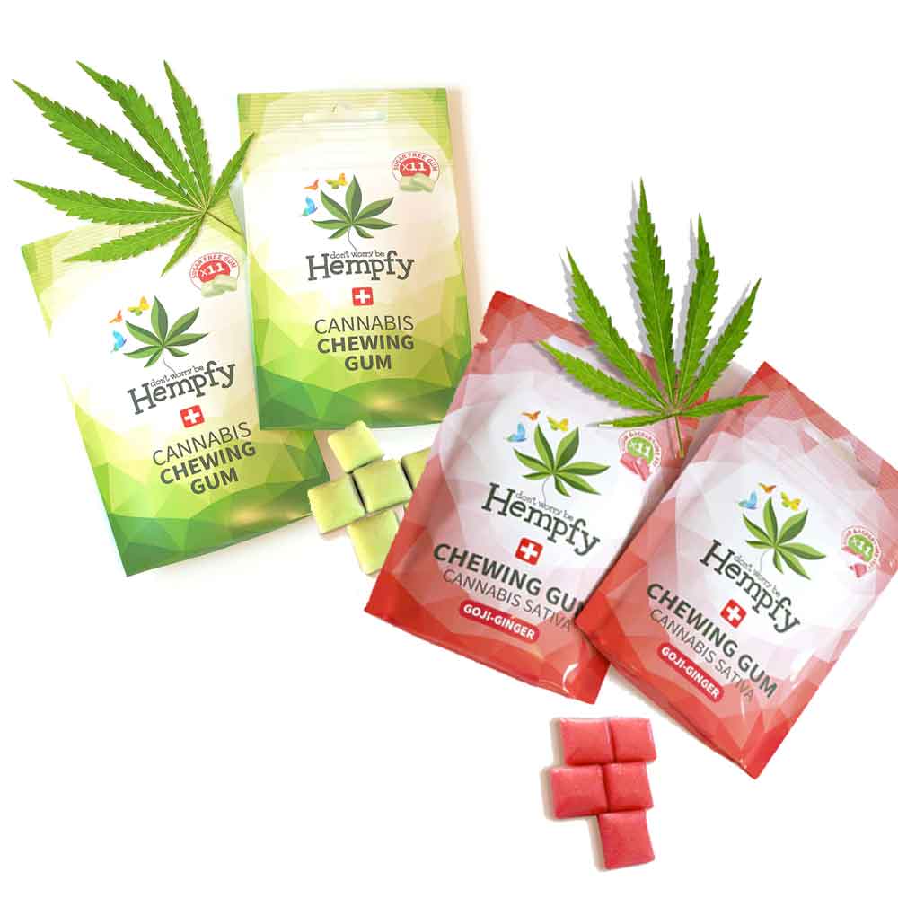 Hempfy Hanf-Kaugummis Hanf-Limettengeschmack.