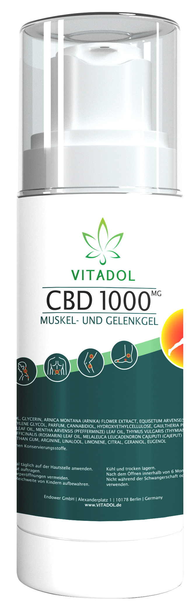 Vitadol Muskel- und Gelenkgel CBD 1000
