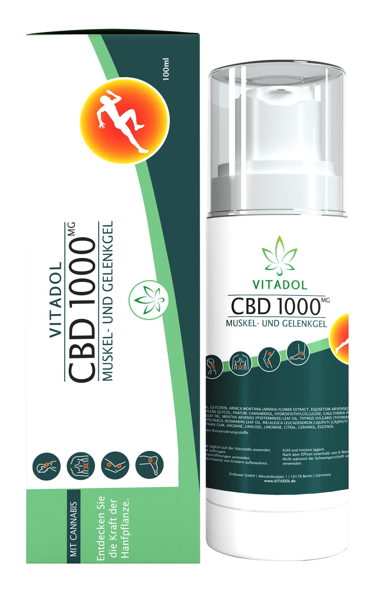 Vitadol Muskel- und Gelenkgel CBD 1000